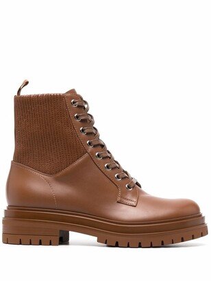 Martis 20 ribbed-detail combat boots