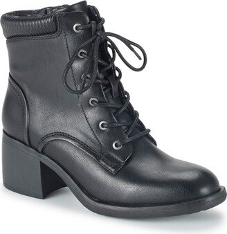 Allister Faux Leather Combat Boot