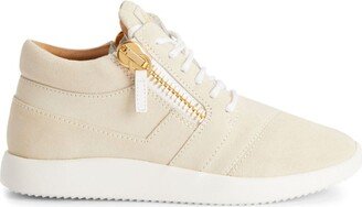 Runner high-top panelled sneakers