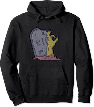 aB Studio Zombie hand tombstone Pullover Hoodie