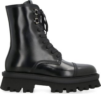 Leather Combat Boots-AQ