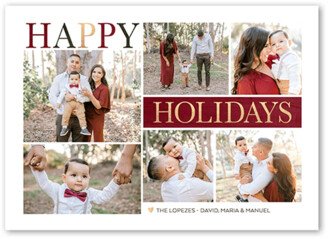 Christmas Cards: Elegant Gallery Holiday Card, Red, 5X7, Holiday, Luxe Double-Thick Cardstock, Square