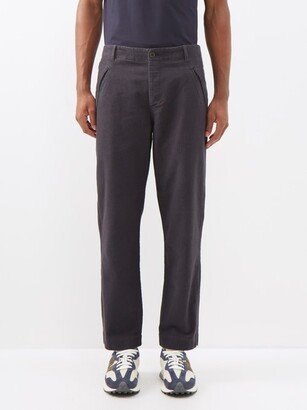 Assembly Tapered Brushed-cotton Chino Trousers