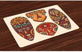 Tiki Bar Place Mats, Set of 4