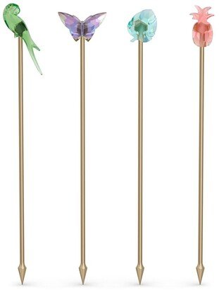 Jungle Beats Cocktail Stirrers Andoki, Set of 4