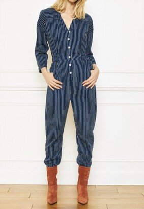 Orli Jumpsuit In Blue/white Stripe