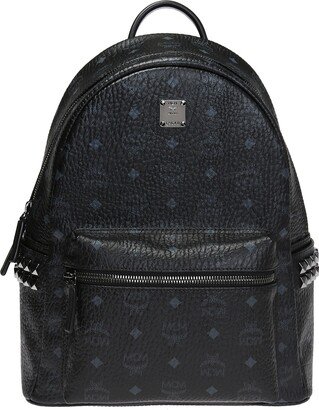 'Stark' Backpack With Studs Unisex - Black