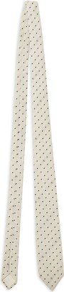 Polka-Dot Jacquard Tie