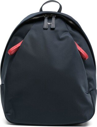 Zipped Plaque-Logo Backpack