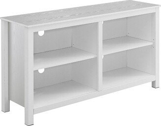 Montana Highboy TV Stand with Shelves for TVs up to 65 White - Breighton Home