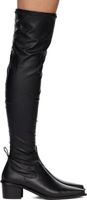 Black High Long Boots