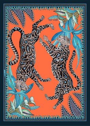 Ardmore Design Coral Cheetah Kings Tea Towel