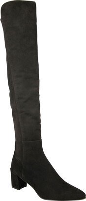 Women's Allwayhunk Dark Brown Cola Suede Over-The-Knee Boot