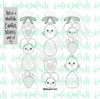 Mix & Match Easter Mini Set Of 5 Cookie Cutter