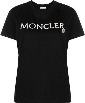 Black Embroidered Logo T-shirt