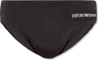 Logo-Patch Swimming Briefs-AA