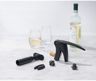 5 Piece Wine Tool Set with Corkscrew, Foil Cutter and Pump