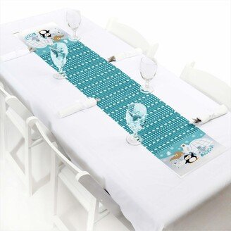 Big Dot Of Happiness Arctic Polar Animals - Petite Winter Party Paper Table Runner - 12 x 60 inches