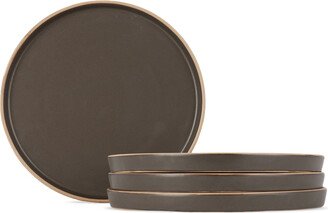 Lineage Ceramics Black Entrée Plate, 4 pcs