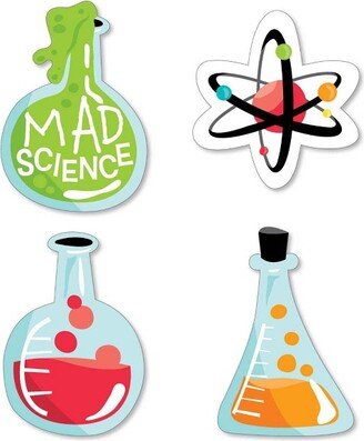 Big Dot of Happiness Scientist Lab - DIY Shaped Mad Science Baby Shower or Birthday Party Cut-Outs - 24 Count