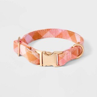 Feminine Warm Plaid Fashion Adjustable Dog Collar - - Boots & Barkley™