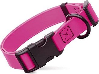 Dogline Biothane Waterproof Collar with QR Buckle Pink W 1 - L 15-23