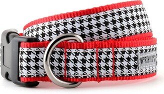 The Worthy Dog Houndstooth Dog Collar - Black/White - M