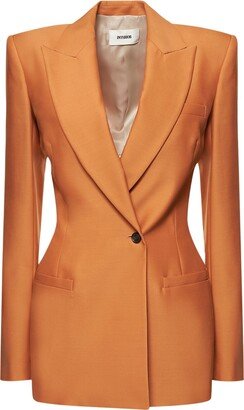 INTERIOR The Fontaine wool & silk suit jacket