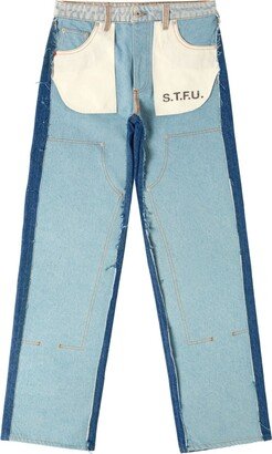 Mid-Rise Panelled Jeans