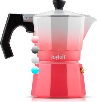 Italian Moka Pot 3 Cup Stovetop Espresso Maker Aluminum Coffee Percolator Coffee Pot - Pink