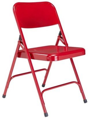 National Public Seating NPS Premium Steel Red Folding Chairs