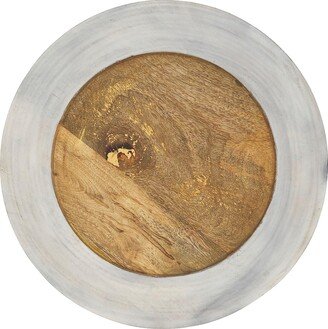 SARO LIFESTYLE Earthy Wooden Charger Plate (Set of 4)