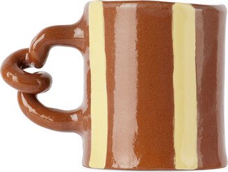 Harlie Brown Studio Brown & Yellow Stripe Delights Mug