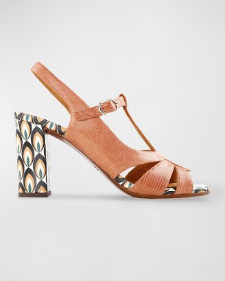 Baden Mixed Leather Slingback Sandal