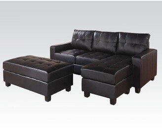 L-Shape Sleeper Sectional Sofa and Ottoman