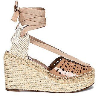 Vienne Espadrille Wedges in Nude