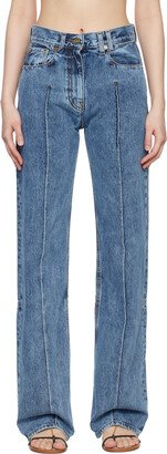 Blue Le Raphia 'Le De Nimes Bordado' Jeans