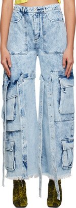 Blue Multipocket Jeans