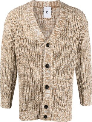 PT Torino Chunky-Knit Cotton Cardigan-AA