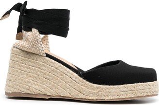 Carina 60 ankle-tie wedge sandals