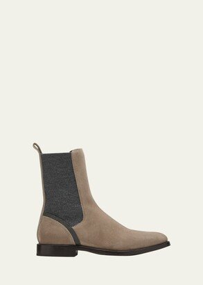 Monili Suede Chelsea Boots