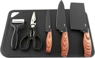 Gunderson 6 Piece Black Stainless Steel Cutlery Set