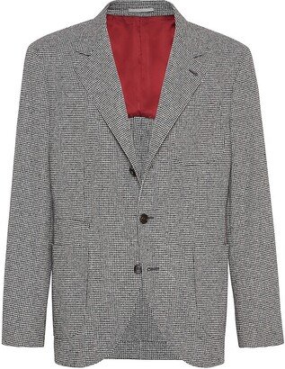 Wool And Cashmere Deconstructed Blazer With Patch Pockets