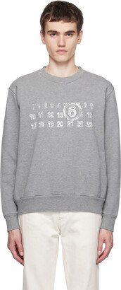 Gray Printed Sweatshirt-AA