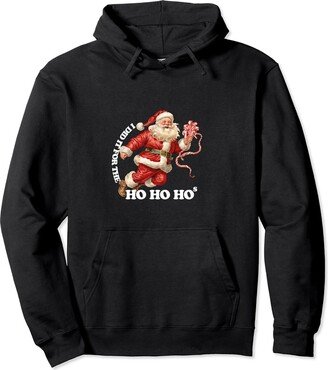 WHITE BEARD CREATIVES I DID IT FOR THE HO HO HOs funny Santa Xmas gift outfit bra Pullover Hoodie