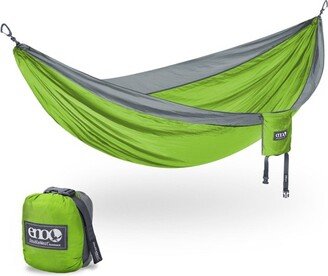 ENO, Eagles Nest Outfitters DoubleNest Lightweight Camping Hammock, 1 to 2 Person, Chartreuse/Grey