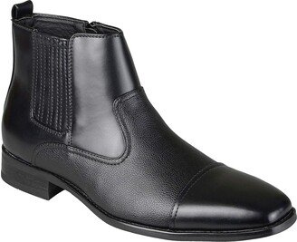 Alex Chelsea Boot (Black Faux Leather) Men's Shoes