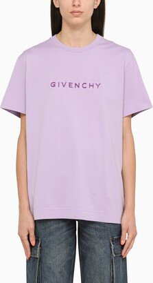 Classic lilac T-shirt with logo