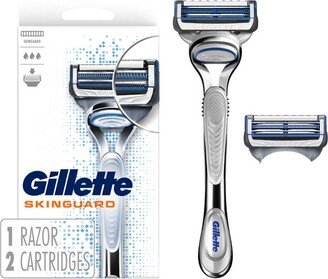 SkinGuard Men's Razor + 2 Razor Blade Refills