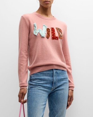 Wild Patch Crewneck Cashmere Sweater